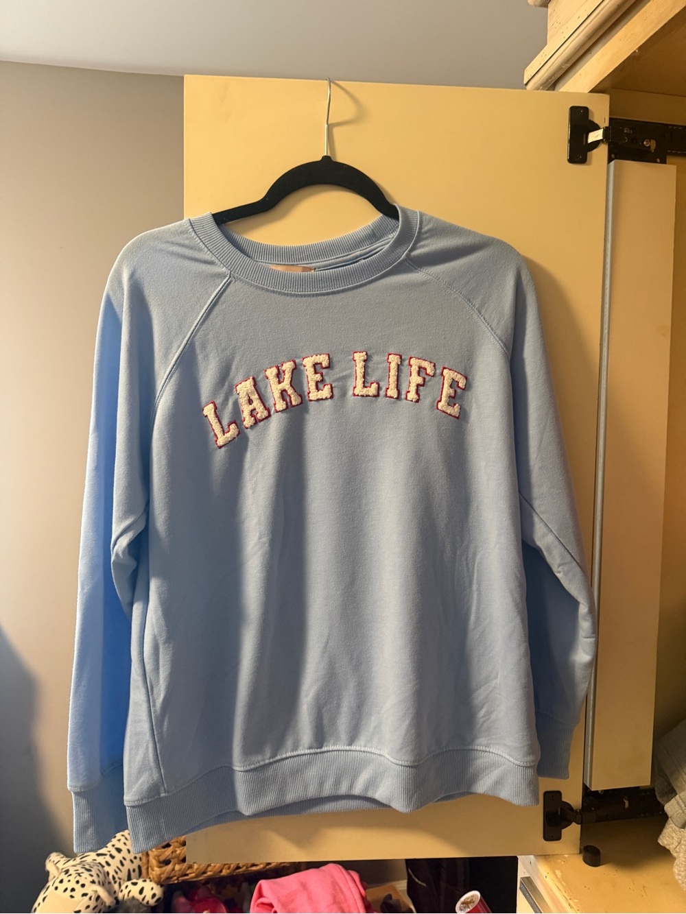 Philosophy 'Lake Life' Embroidered Crewneck - Light Blue